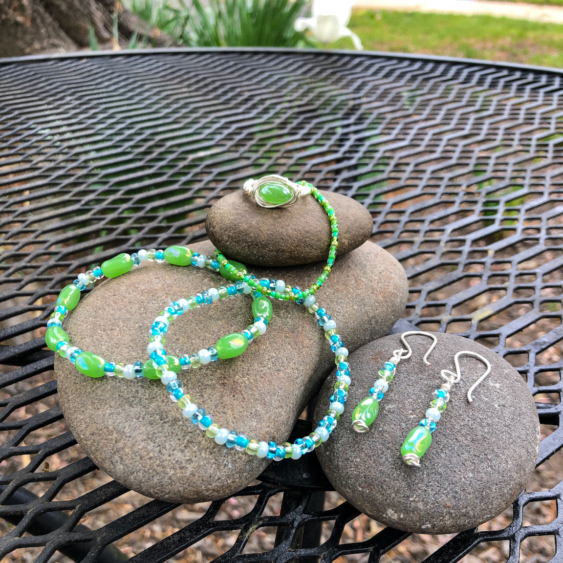 Spring Green Earrings