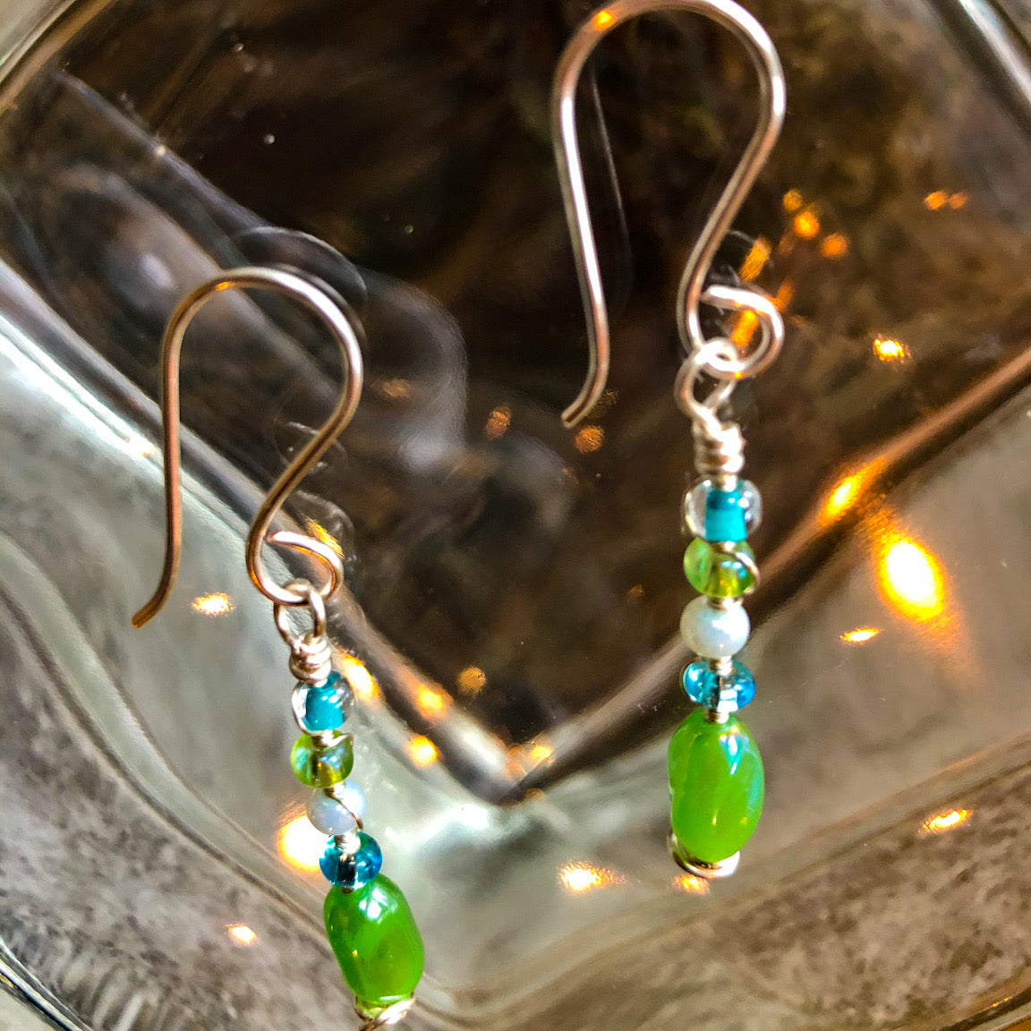 Spring Green Earrings