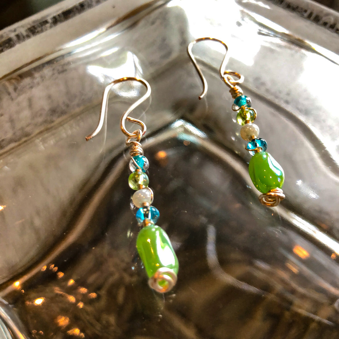 Spring Green Earrings