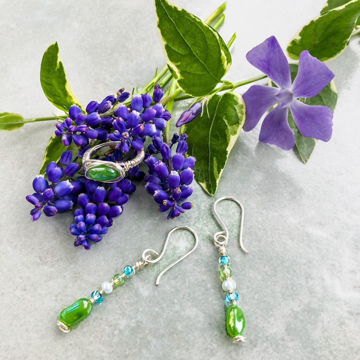 Spring Green Earrings