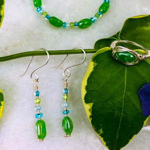 Spring Green Earrings