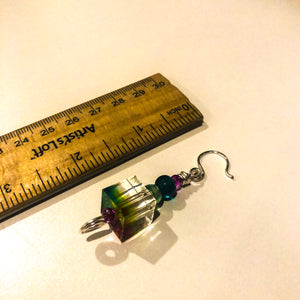 Prism Resin Cube Earrings